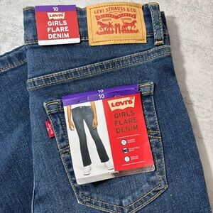 Levi's Girls Flare Denim Jeans - Blue